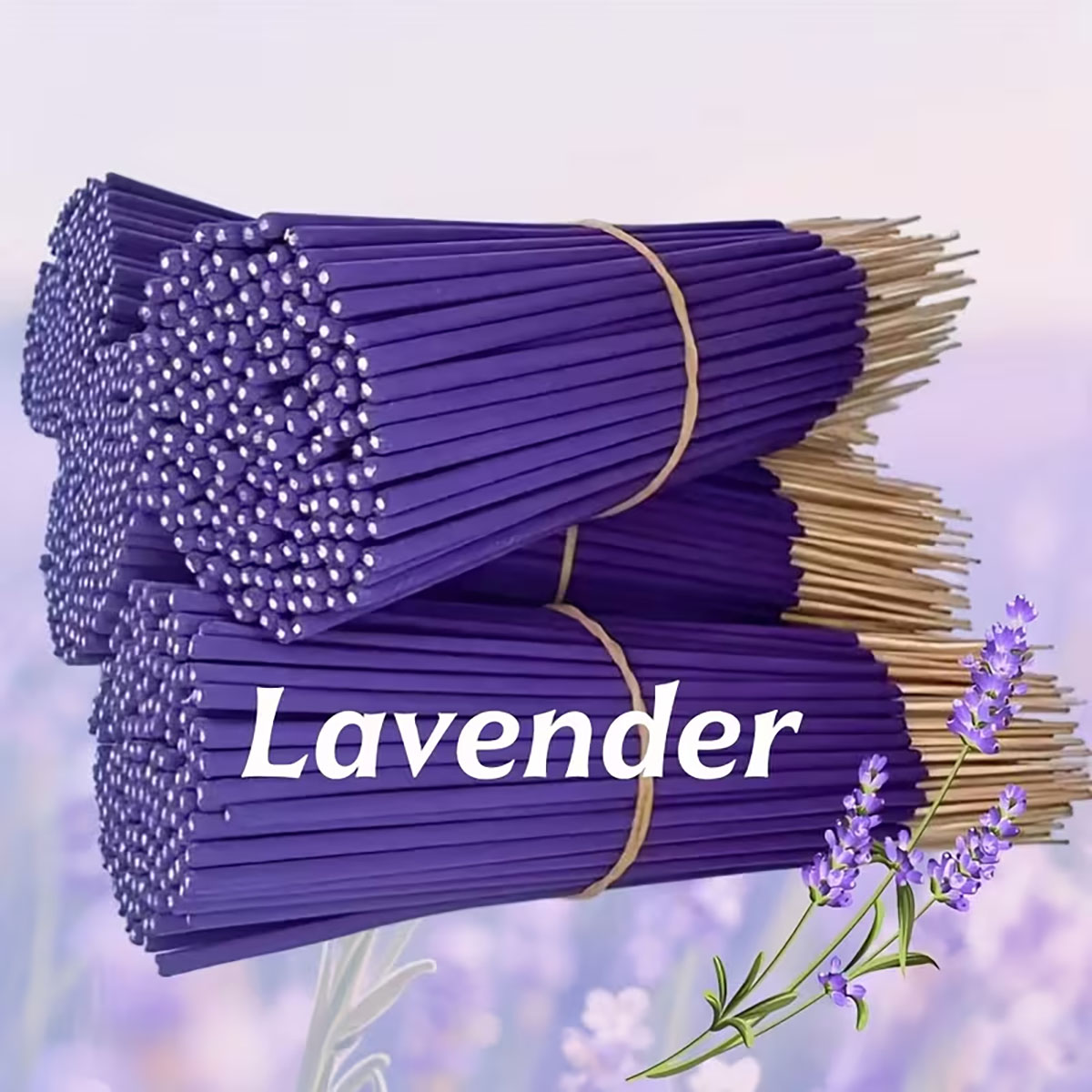 Home Fragrance Lavender - มีจำหน่ายจำนวน 57/129/299 ชิ้น ธูปหอมลาเวนเดอร์ พรีเมียม 8.