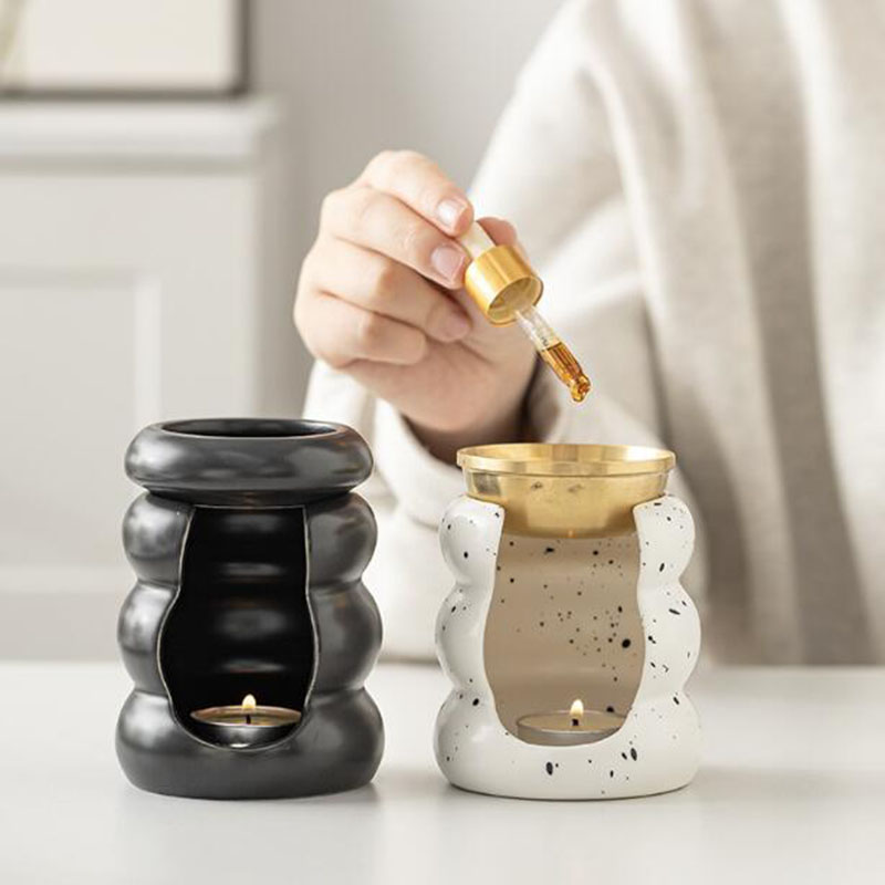 Home Fragrance Oil Burner - เตาเผาน้ำมันหอมระเหยเซรามิกแฟชั่น ที่วางเทียน สำหรับโยคะ สมาธิ เครื่องกระจายกลิ่นหอม ของตกแต่งบ้าน
