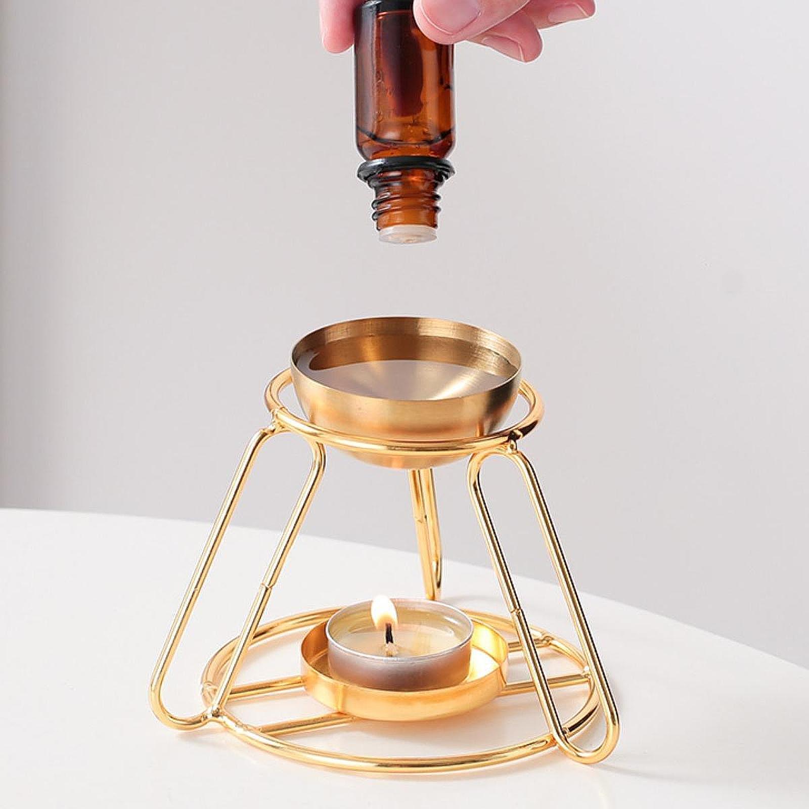 Home Fragrance Oil Burner - เตาอุ่นน้ำมันหอมระเหย, เครื่องกระจายกลิ่นหอม, เครื่องทำความร้อนกลิ่นหอม, เครื่องประดับอเนกประสงค์สำหรับละลายขี้ผึ้งและกระจายกลิ่นหอมสำหรับห้องนอน สปา และบ้าน
