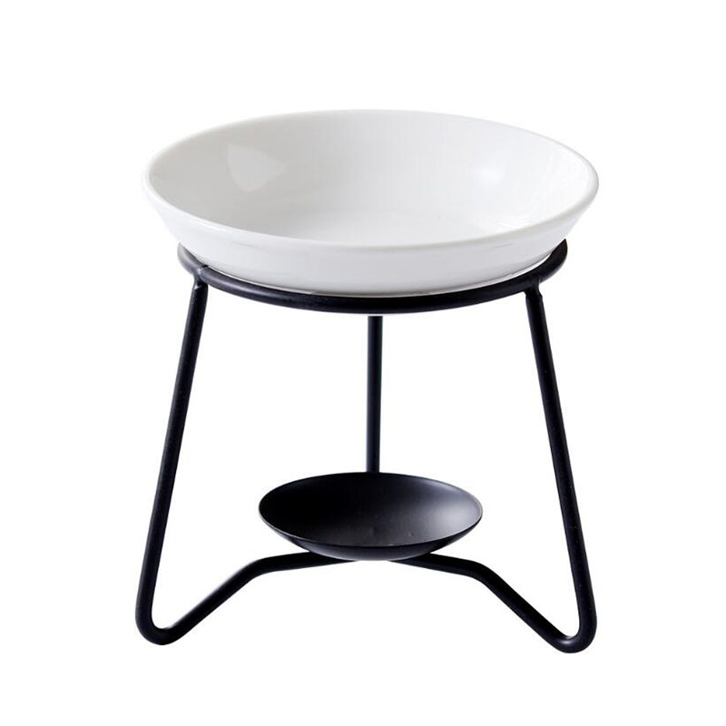 Home Fragrance Oil Burner - Creative Metal Rack ชามเซรามิค AROMA Burner