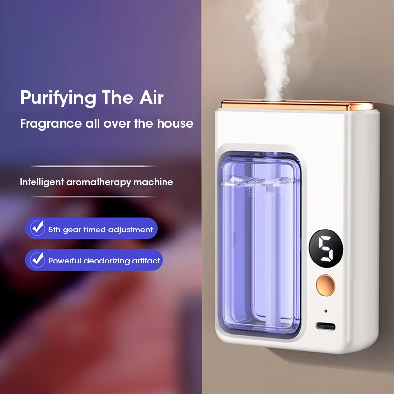 Home Fragrance Vaporizer - เครื่องหอมอัตโนมัติขนาด 40 มล. เครื่องกระจายกลิ่นน้ำมันหอมระเหยเครื่องพ่นยาน้ำหอมสำหรับห้องครัวและห้องน้ำกำจัดกลิ่น