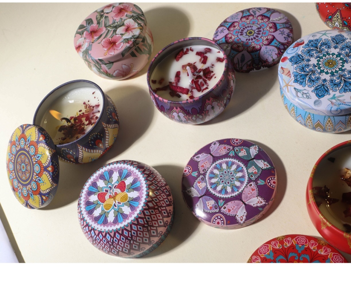 เทียนหอมดอกไม้แห้งจากขี้ผึ้งถั - Potpourri Dried Flower บทวิจารณ์และราคา