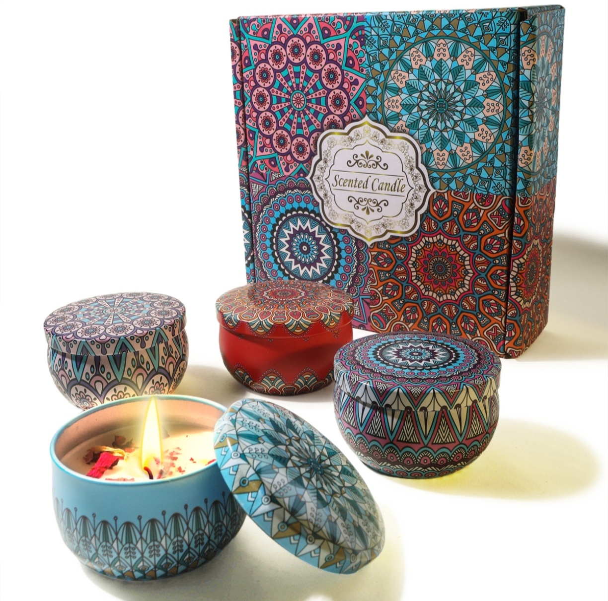 เทียนหอมดอกไม้แห้งจากขี้ผึ้งถั - Potpourri Dried Flower บทวิจารณ์และราคา