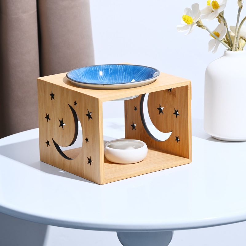 เตาเผาน้ำมันหอมระเหยเซรามิกไม้ - Home Fragrance Oil Burner บทวิจารณ์และราคา