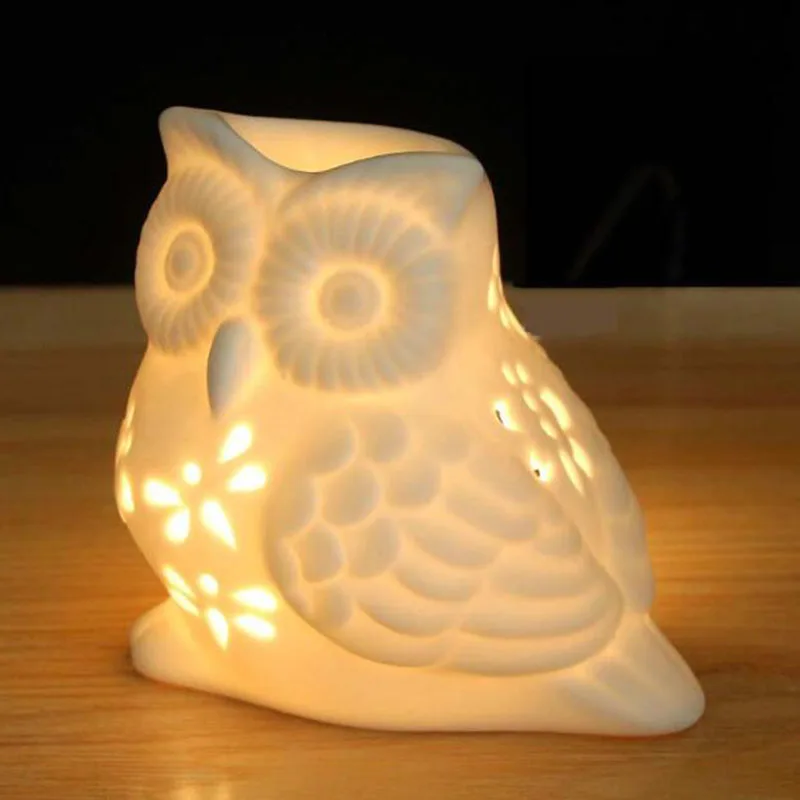 เตาเผาน้ำมันหอมระเหยรูปนกฮูกเซ - Home Fragrance Oil Burner บทวิจารณ์และราคา