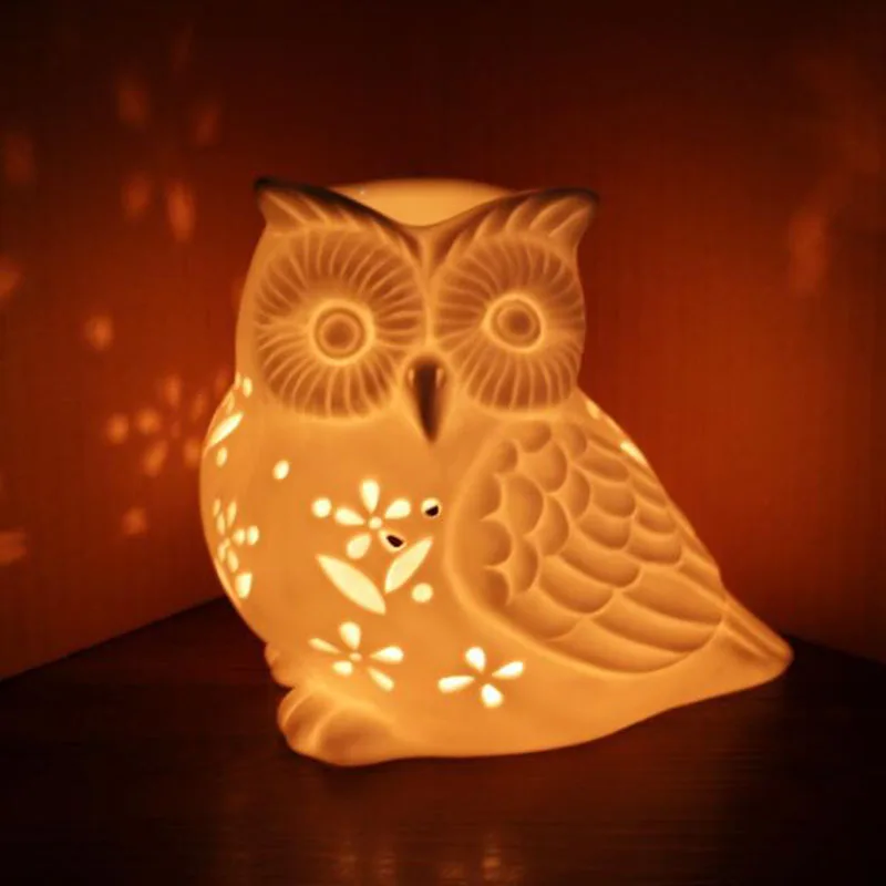 เตาเผาน้ำมันหอมระเหยรูปนกฮูกเซ - Home Fragrance Oil Burner บทวิจารณ์และราคา
