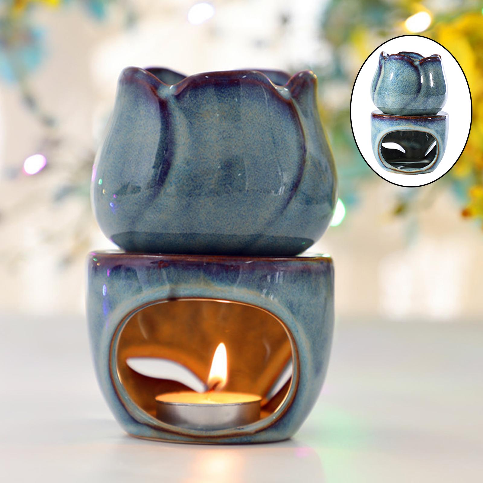 ทิวลิปเซรามิคน้ํามันหอมระเหยเต - Home Fragrance Oil Burner บทวิจารณ์และราคา