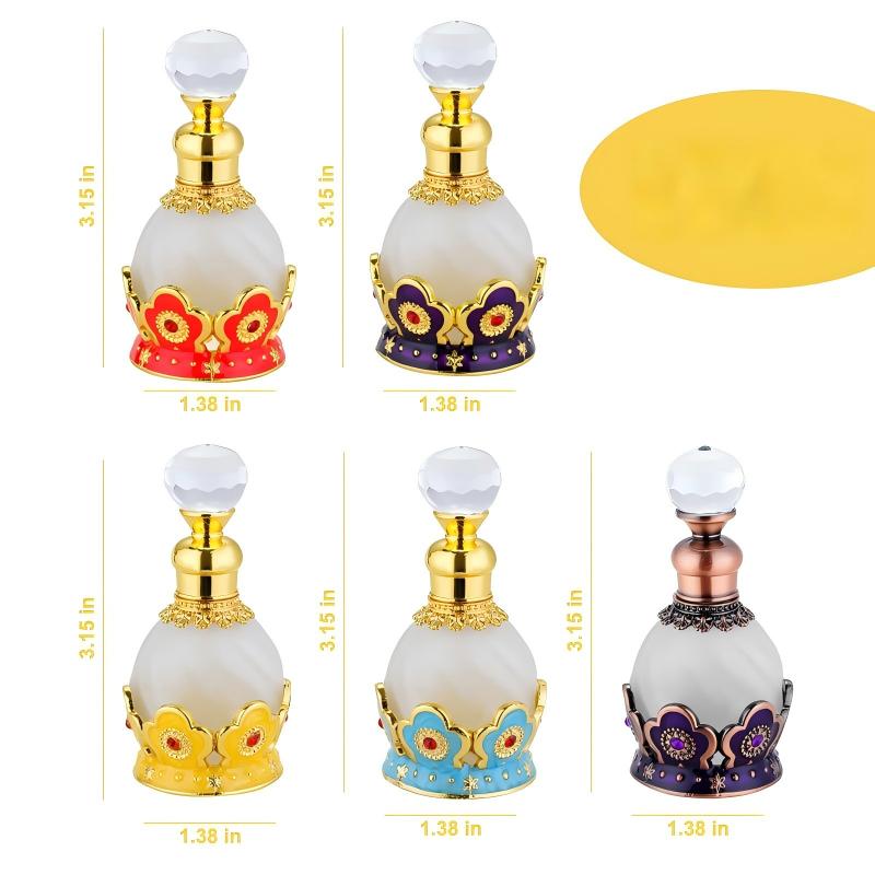 ขวดน้ำหอมโลหะแก้วลายดอกไม้สีทอ - Home Fragrance Dubai บทวิจารณ์และราคา