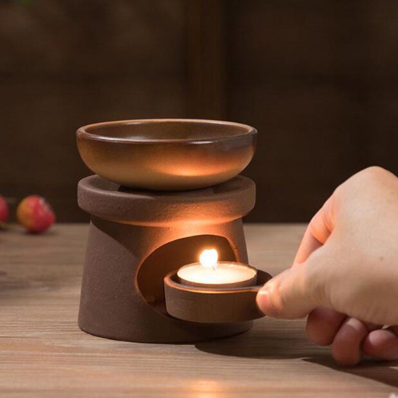 เครื่องปั้นดินเผาหยาบน้ํามันหอ - Home Fragrance Oil Burner บทวิจารณ์และราคา